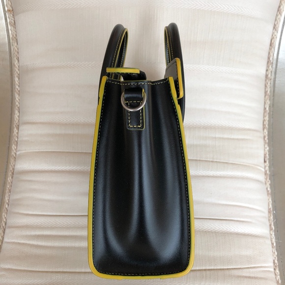 NWOT Celine Black Yellow Nano Luggage Tote - Picture 4 of 11
